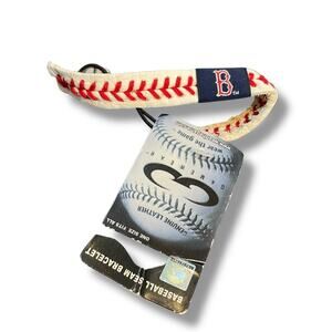 Boston Red Sox Baseball Seam Bracelet Gamewear Red Stitching Wear the Game MLB